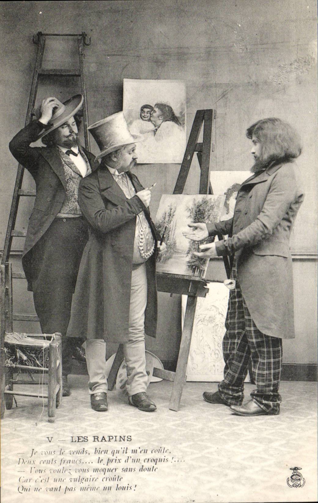 CPA the painters Humor Artists