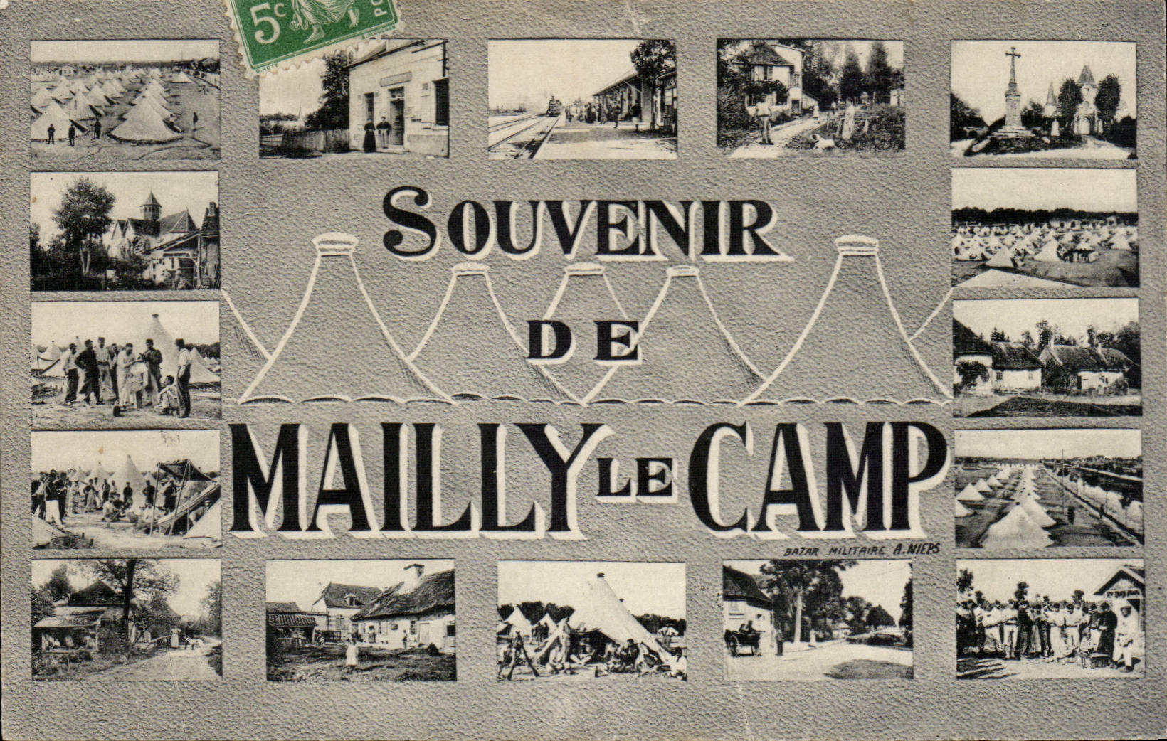 CPA Militaria Camp of Mailly Souvenir