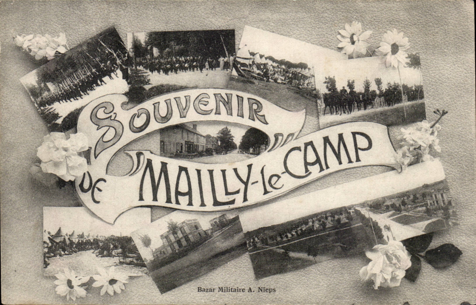 CPA Militaria Camp of Mailly Souvenir