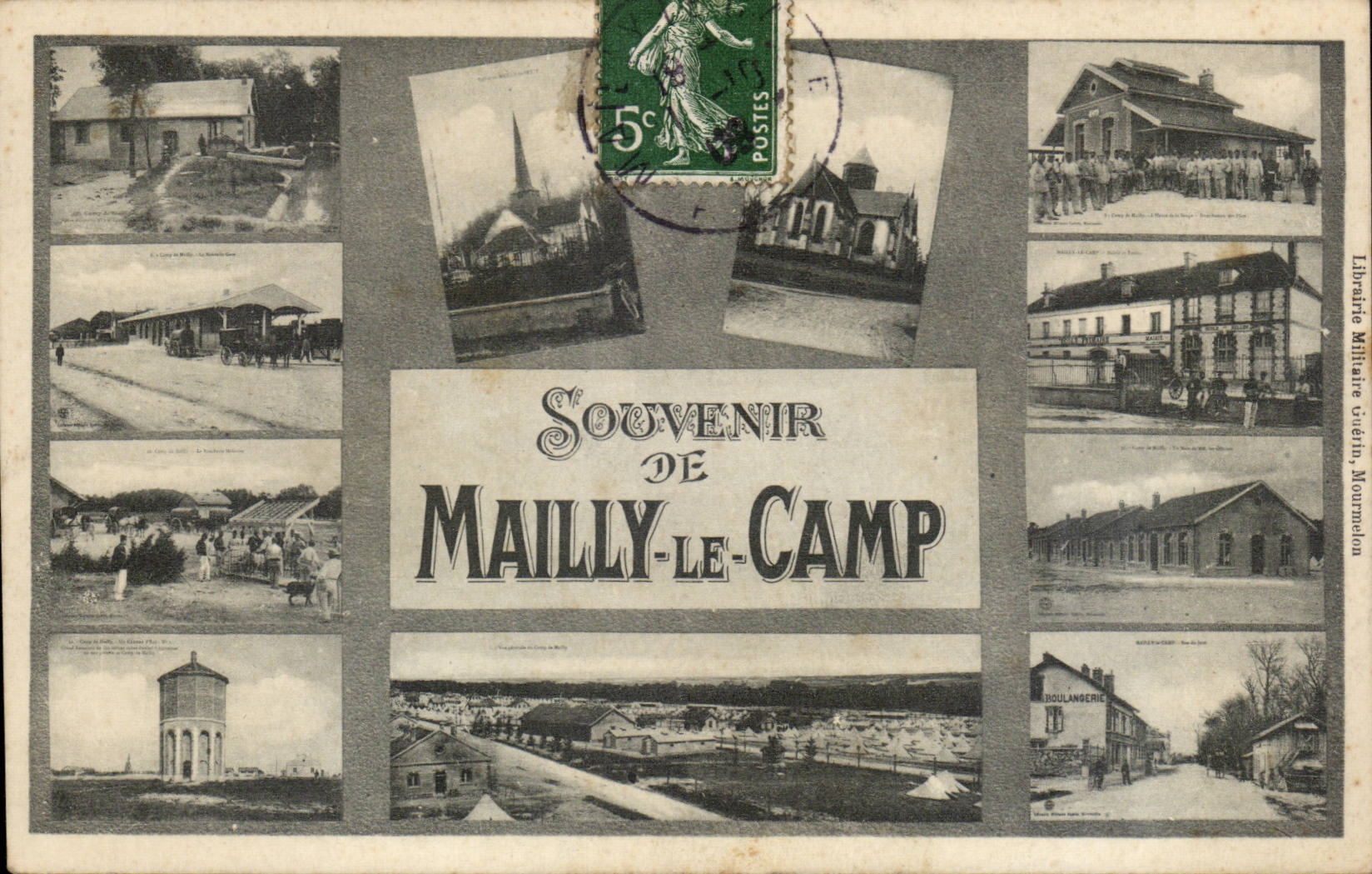 CPA Militaria Camp of Mailly Souvenir