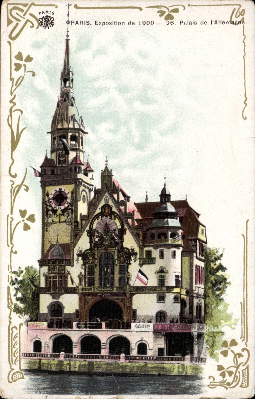 CPA Paris Exposition universelle de 1900 Palais de l'Allemagne (German GErmany)