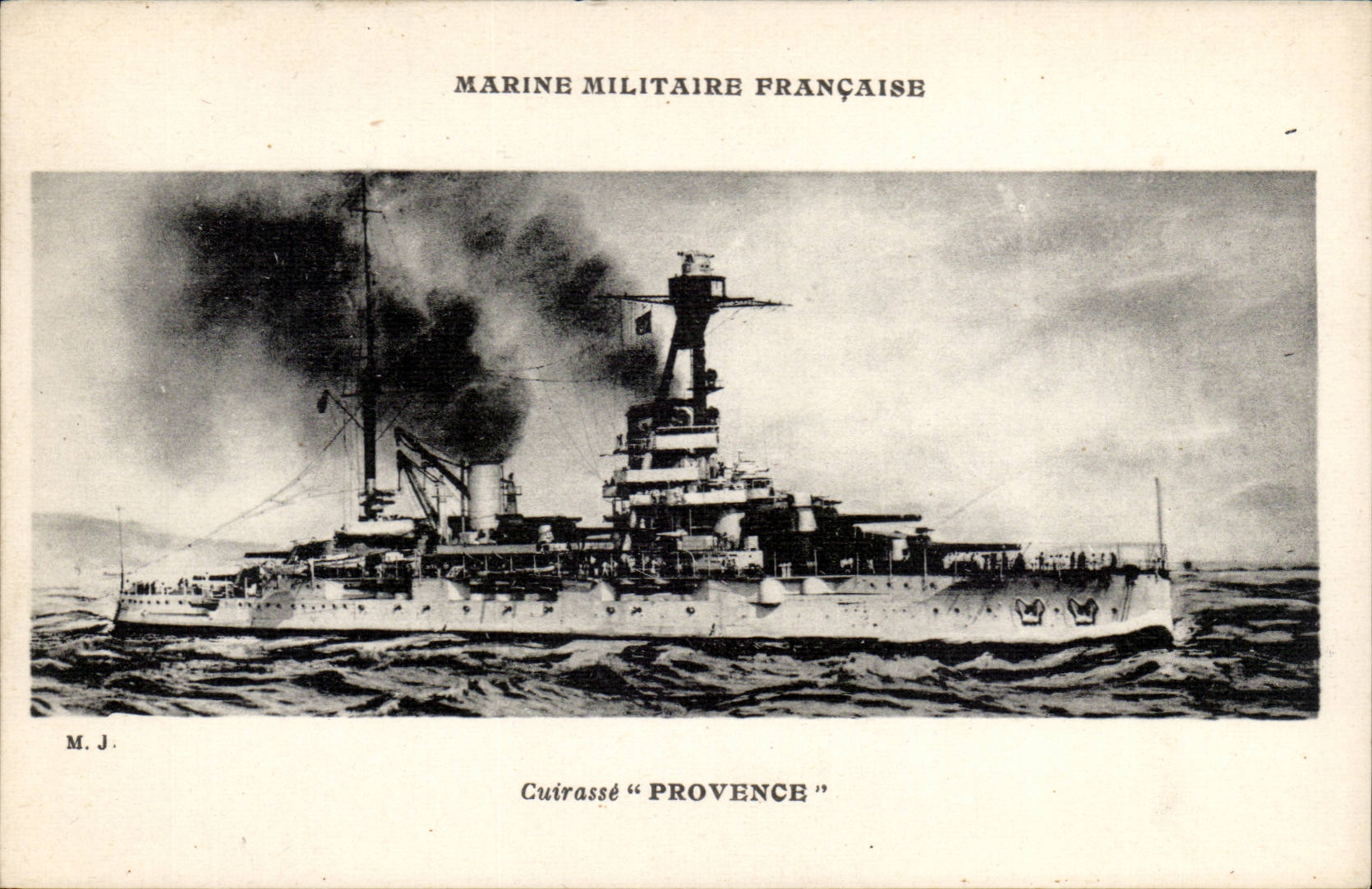 CPA Bateau Boat French Navy Armours Provence