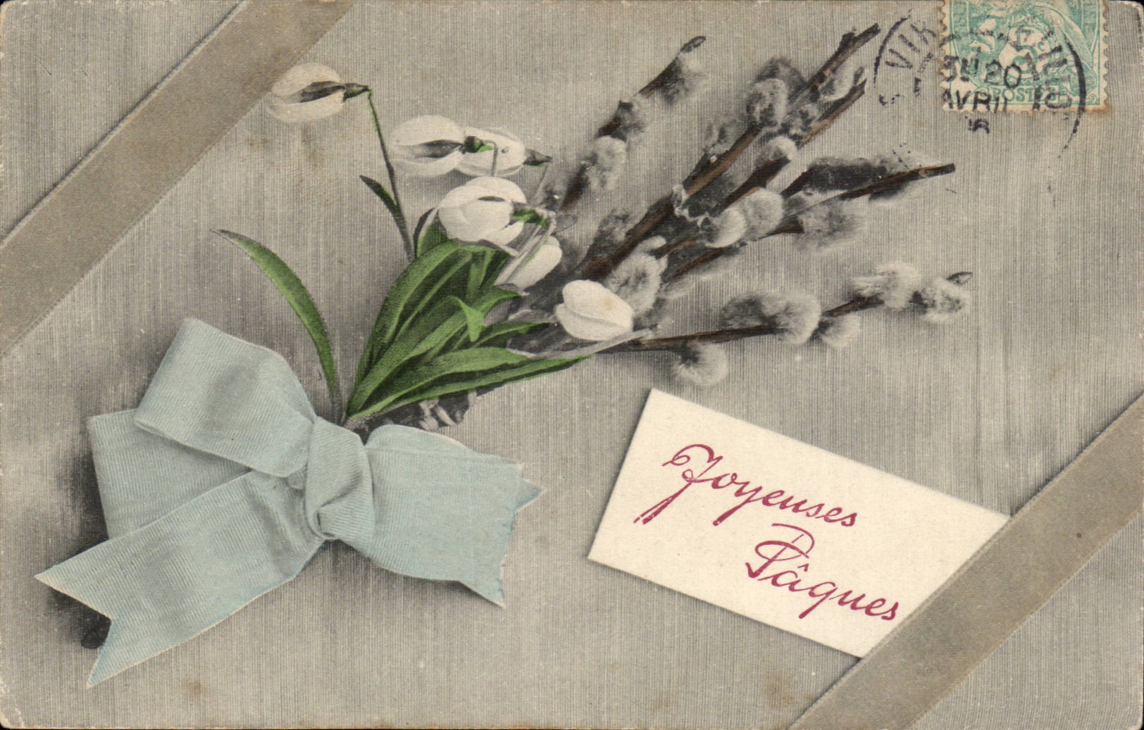 Frohliche Osterlilie CPA Phantasie-Phantasie-Ostern-Des Tales