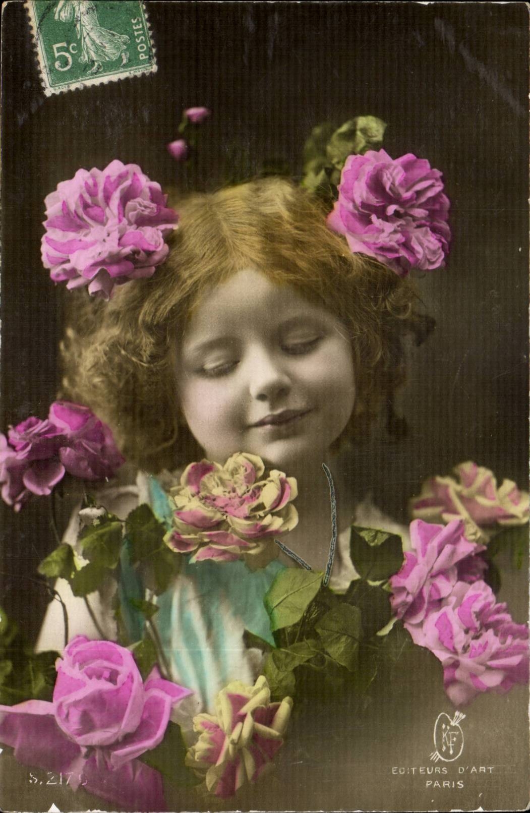 CPA Phantasie-Phantasiemadchen-Kindkind