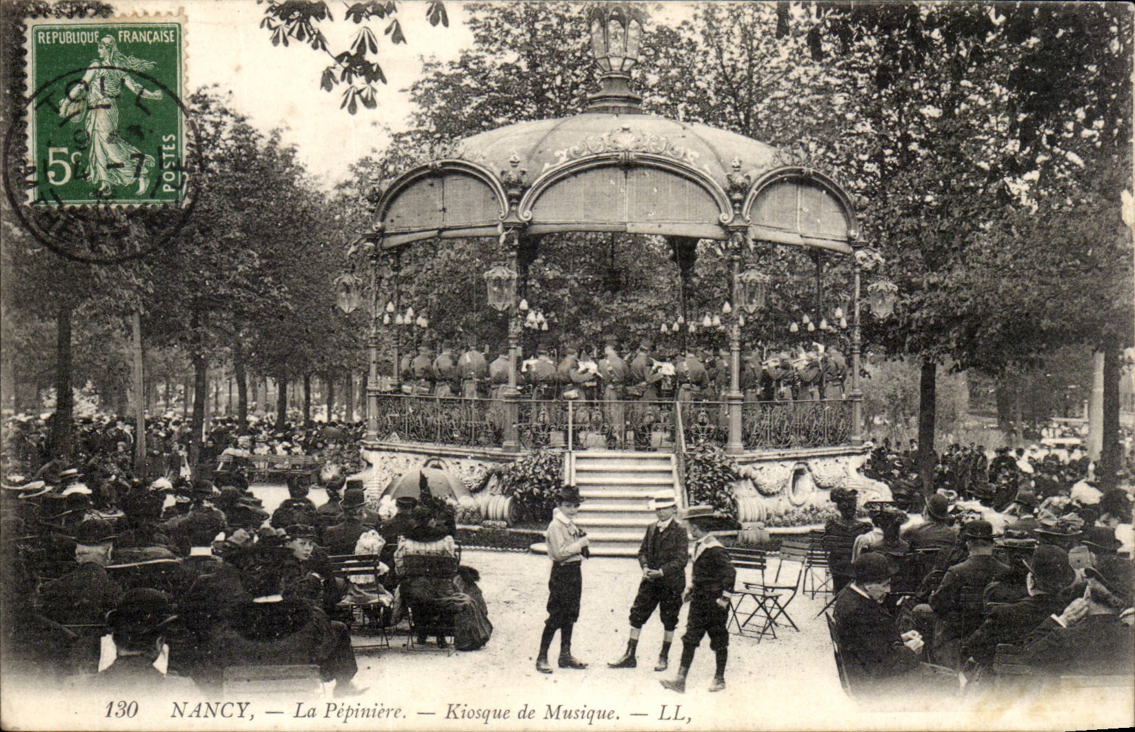 Nancy - La Pepiniere - Kiosque de Musique - CPA