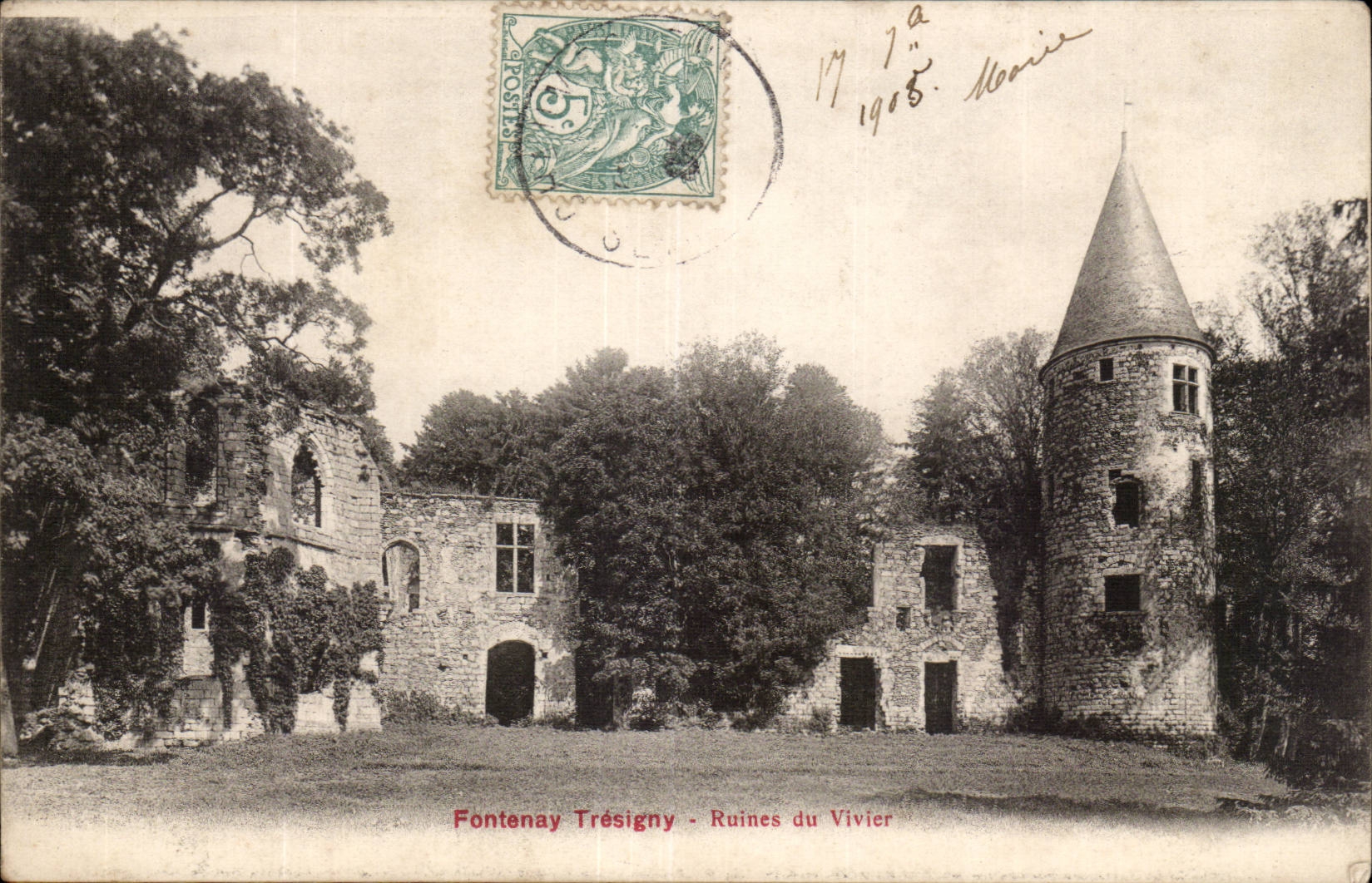 Fontenay tresigny - Ruins of the Fish pond - CPA