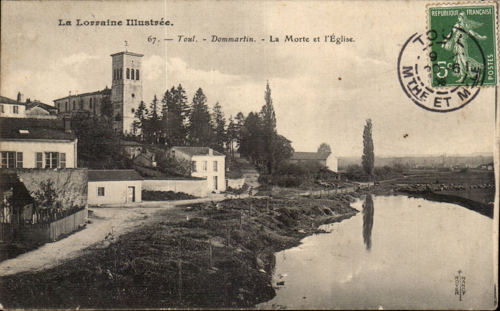 Erlautertes Lothringen - Toul Dommartin - die Toten und die Kirche - CPA