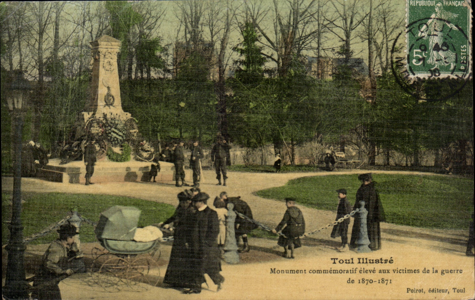 Beruhmtes Toul CPA hoch Denkmal mit den Opfern des Krieges von 1870 1871