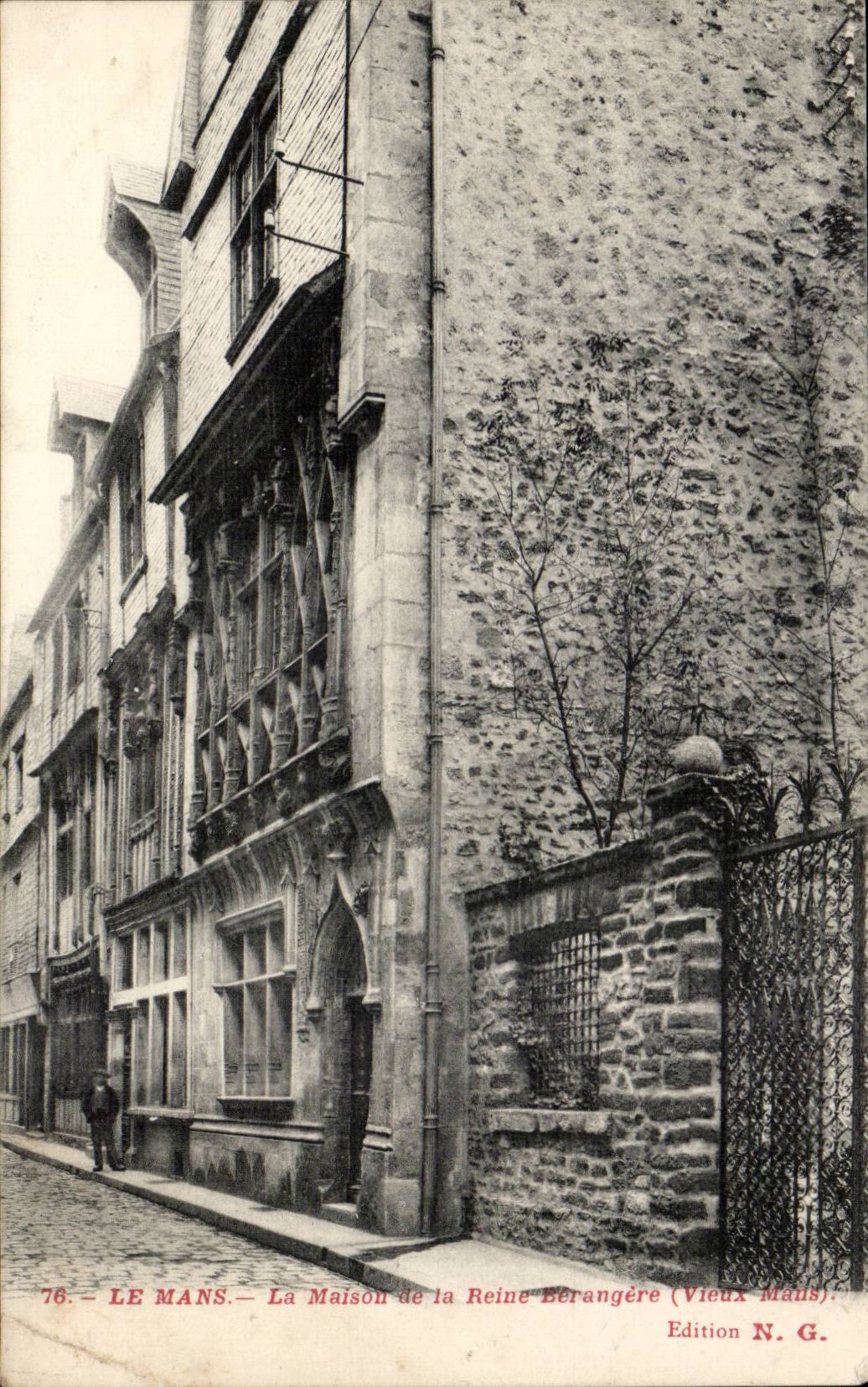 Mans CPA the house of the queen Berangere (old Mans)