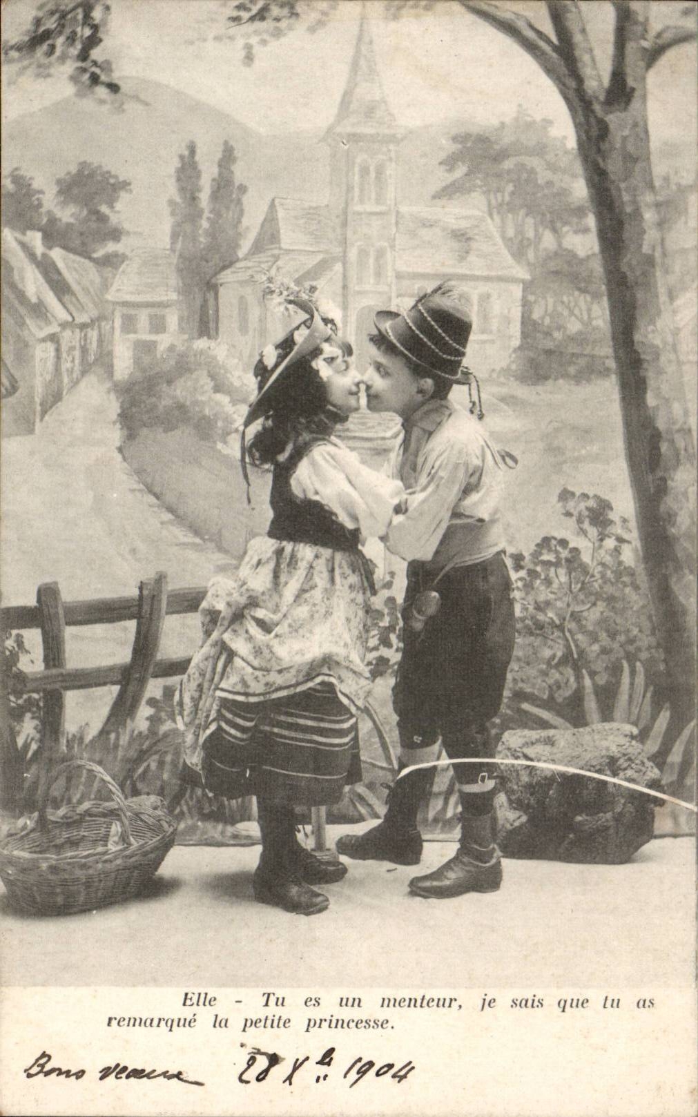 CPA Phantasie-Folklore