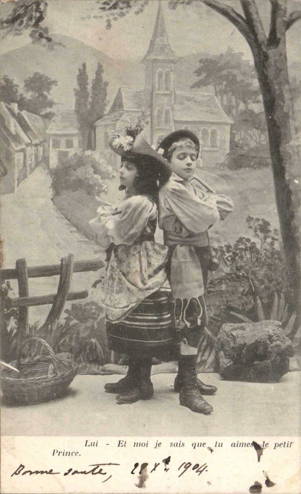 CPA Phantasie-Kind-Folklore