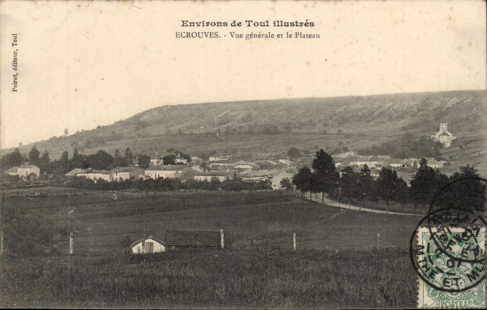 Toul - Ecroves - View and the Plate - CPA