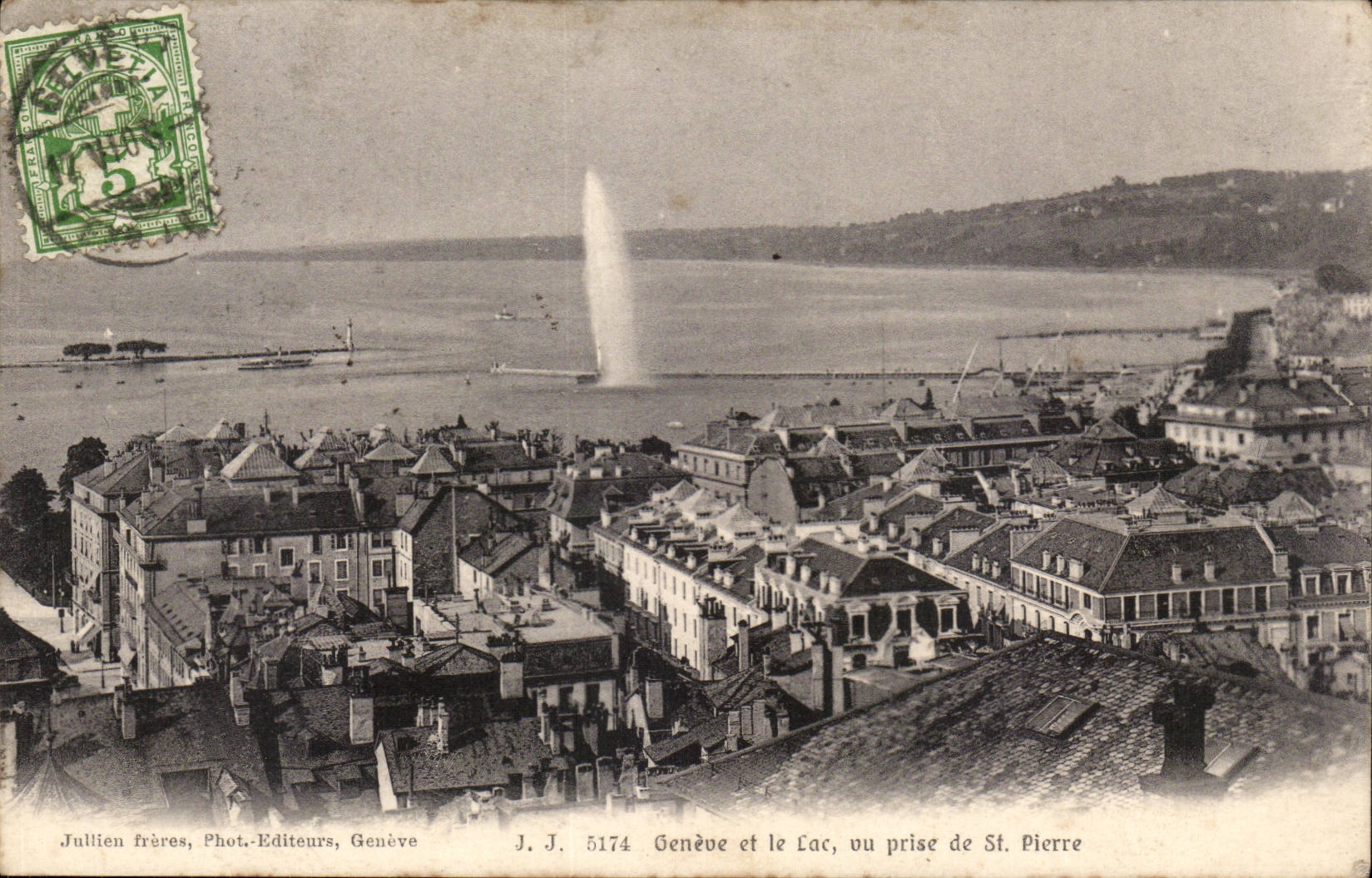 Switzerland - Schweiz - Geneva and the Lake - considering catch of St Pierre - CPA