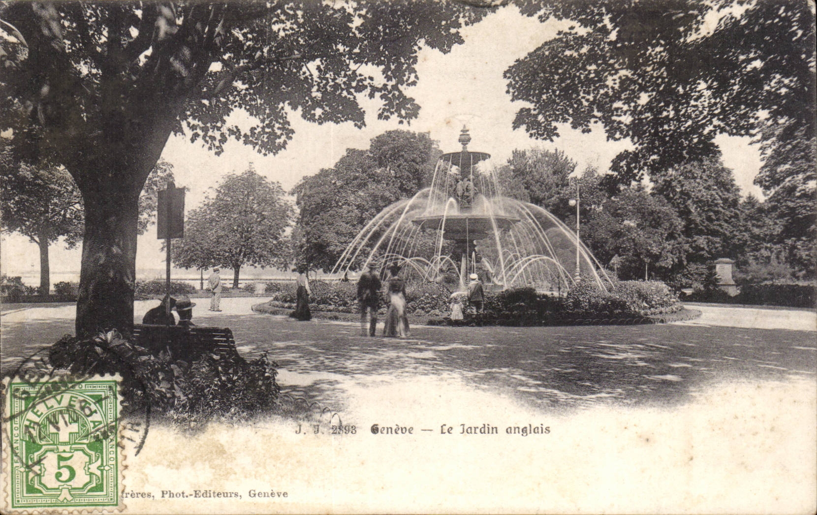 Switzerland - Schweiz - Geneva - the English Garden - CPA