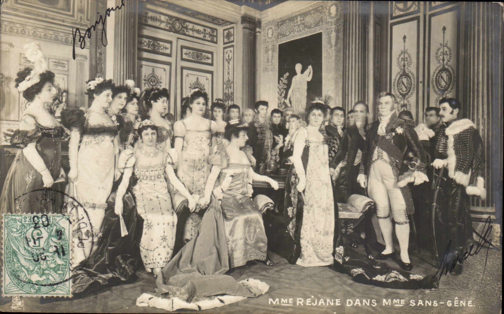 Costumes - Theater - Mrs Rejane in Mrs without Gene - CPA