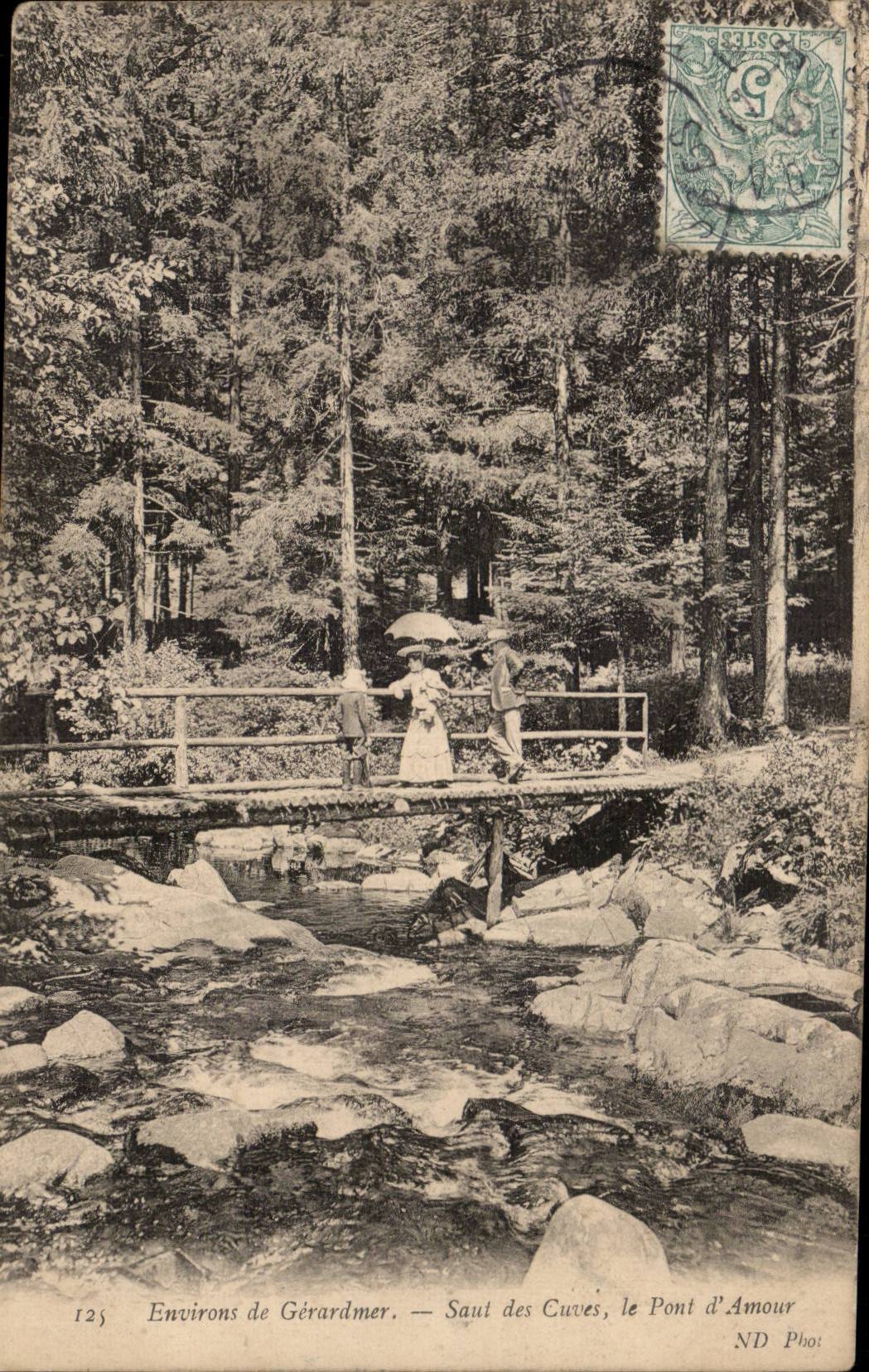 Gerardmer - Jump of the Tanks the Bridge of Love - CPA