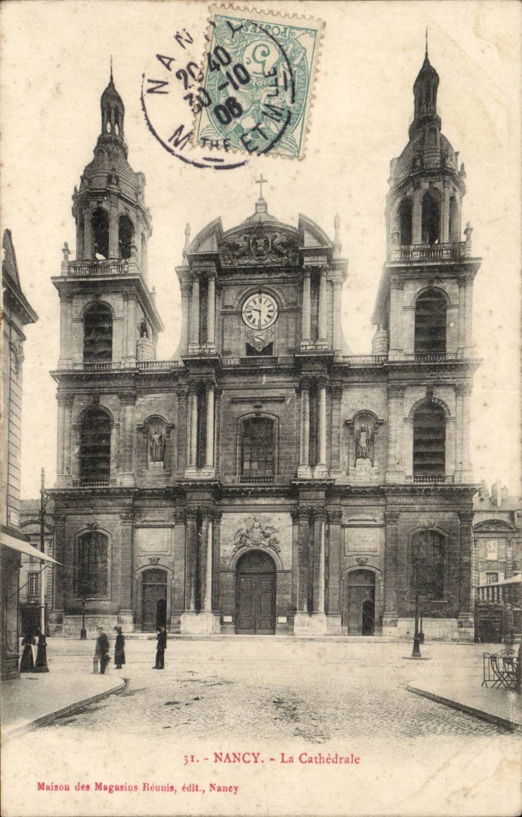 Nancy - La Cathedrale - CPA 