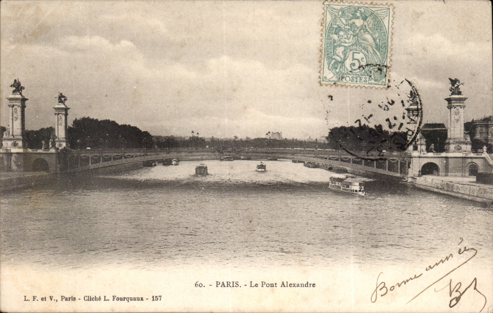 Paris - Le Pont A lexandre - CPA