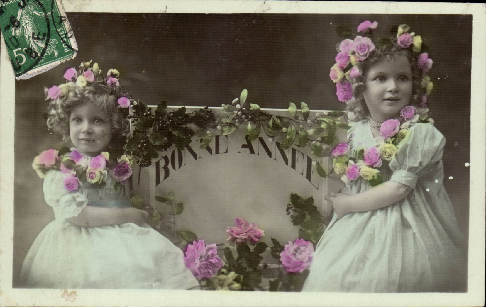 CPA Fantaisie Fantasy Bonne annee Enfants