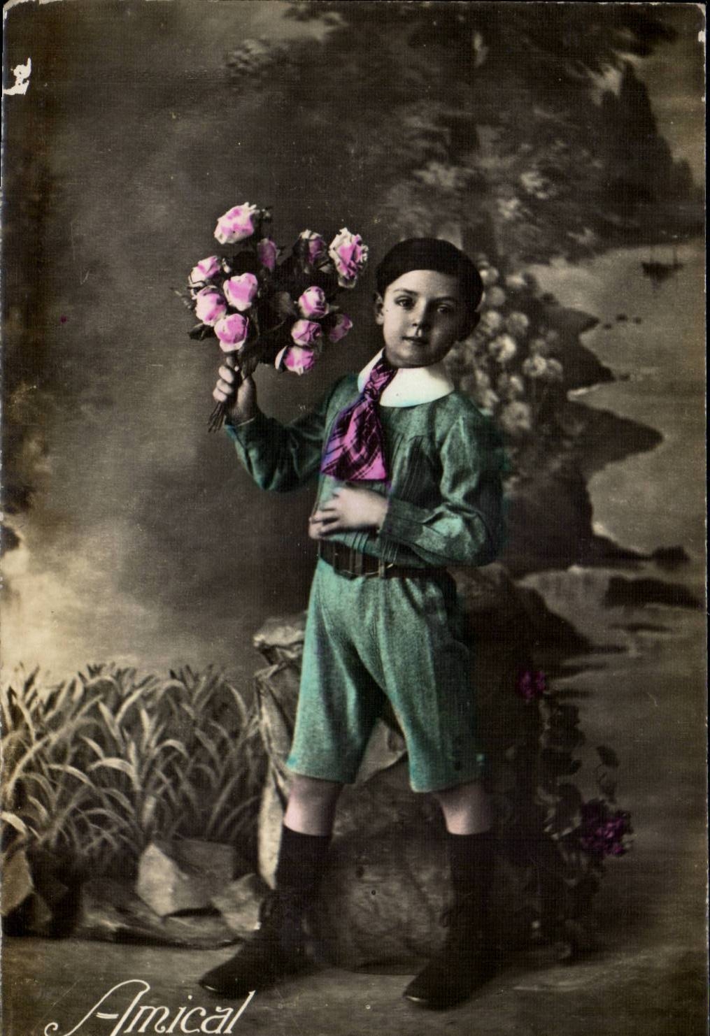 CPA Phantasie-Phantasie-freundliches Kindgedachtnis