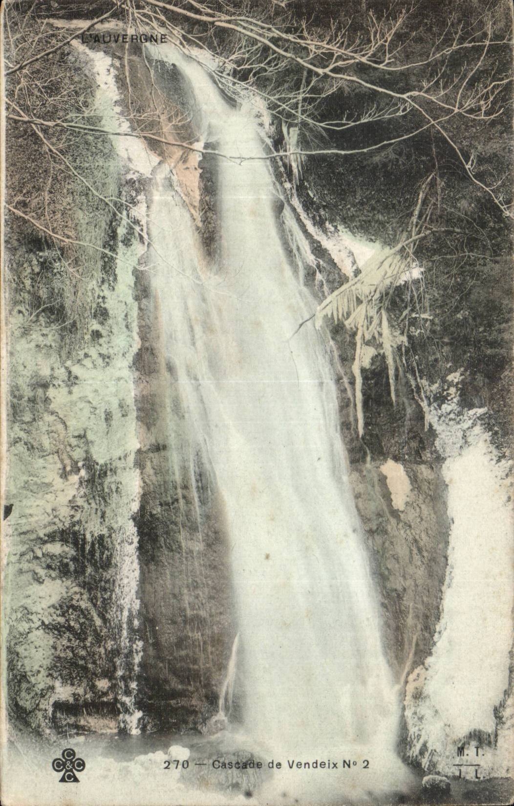 CPA Cascades of Vendeix Auvergne