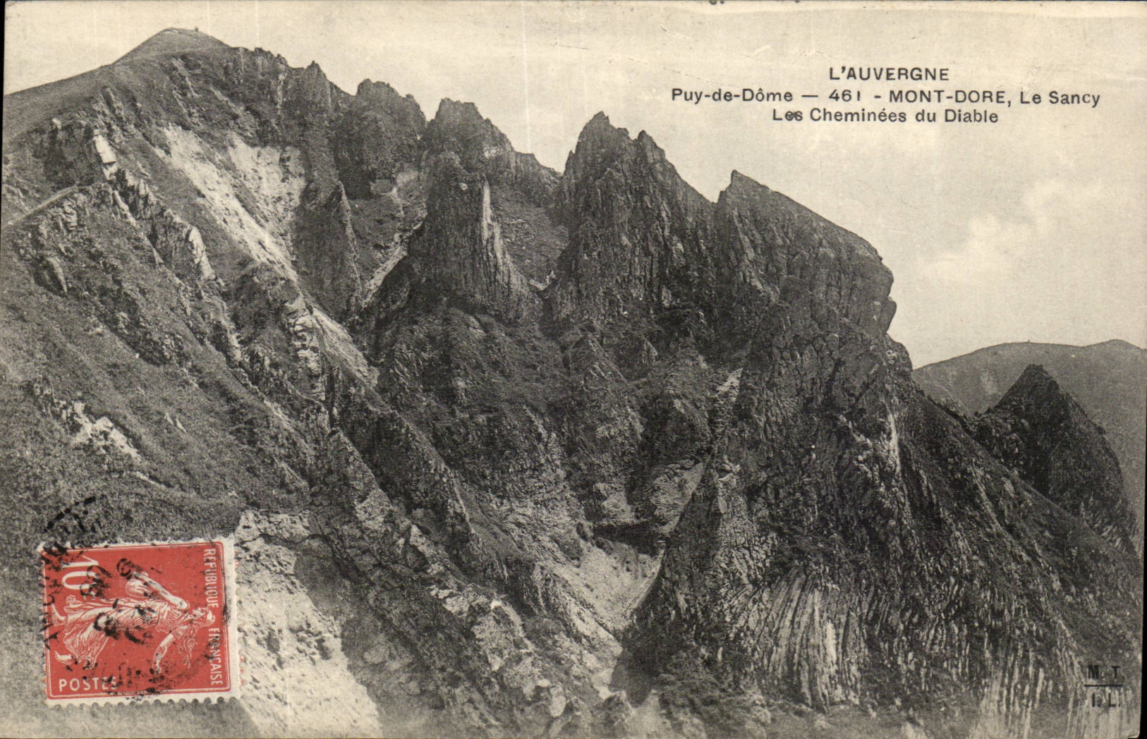 The mount Gilds CPA Auvergne the sancy the chimneys of the devil