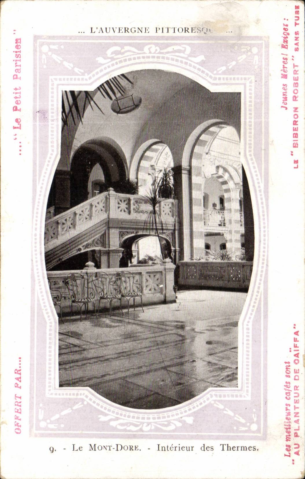 The mount Gilds CPA Interieur of the Thermal baths