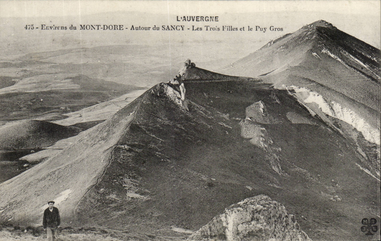 The mount Gilds CPA Around Sancy the three girls and Puy GRos