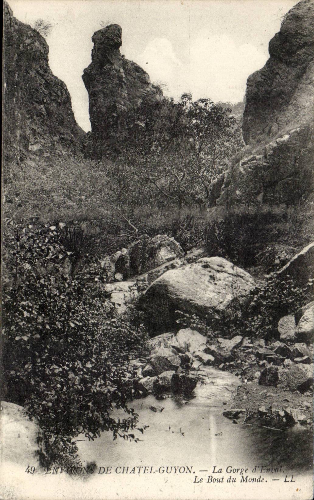 Auvergne CPA Surroundings of Chatelguyon the throat of Enval the end of the world