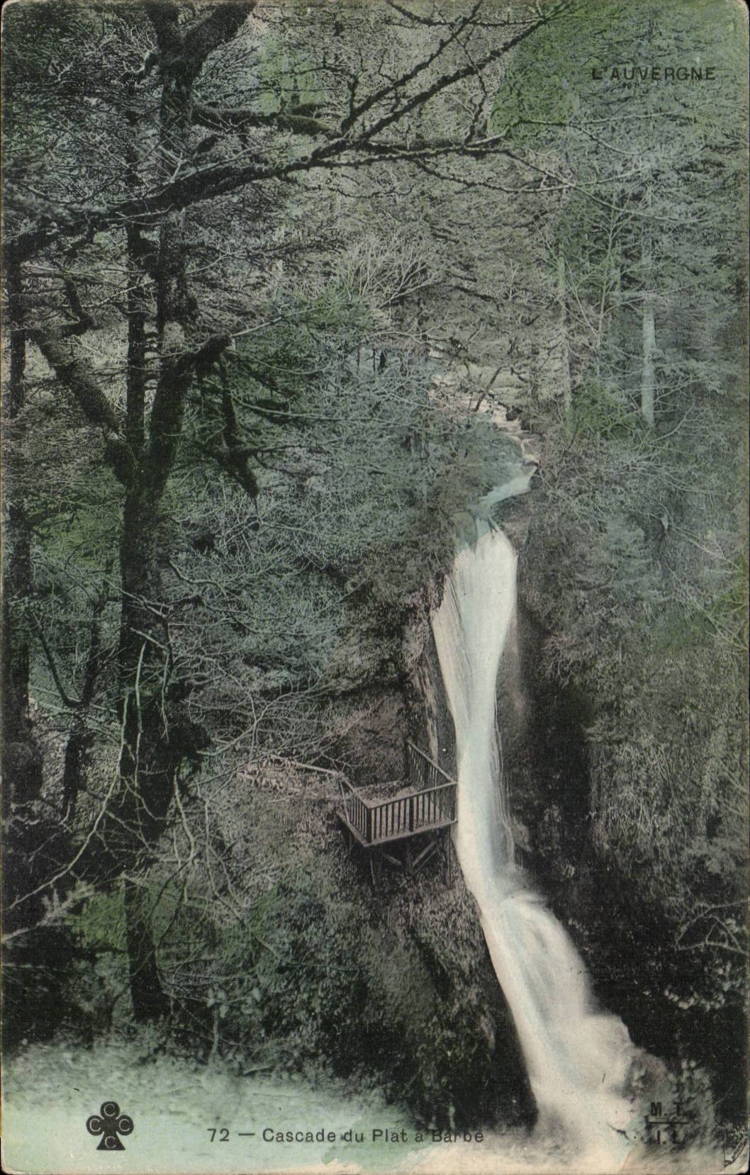 Auvergne CPA Cascade of the shaving mug