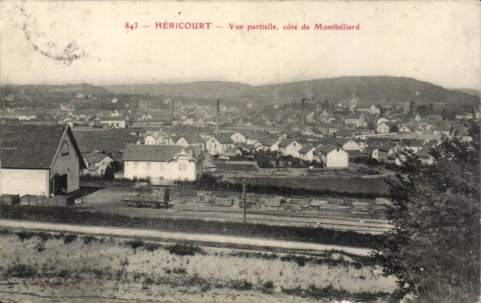 Hericourt - Sight partiele dimension of Montbeiard - CPA