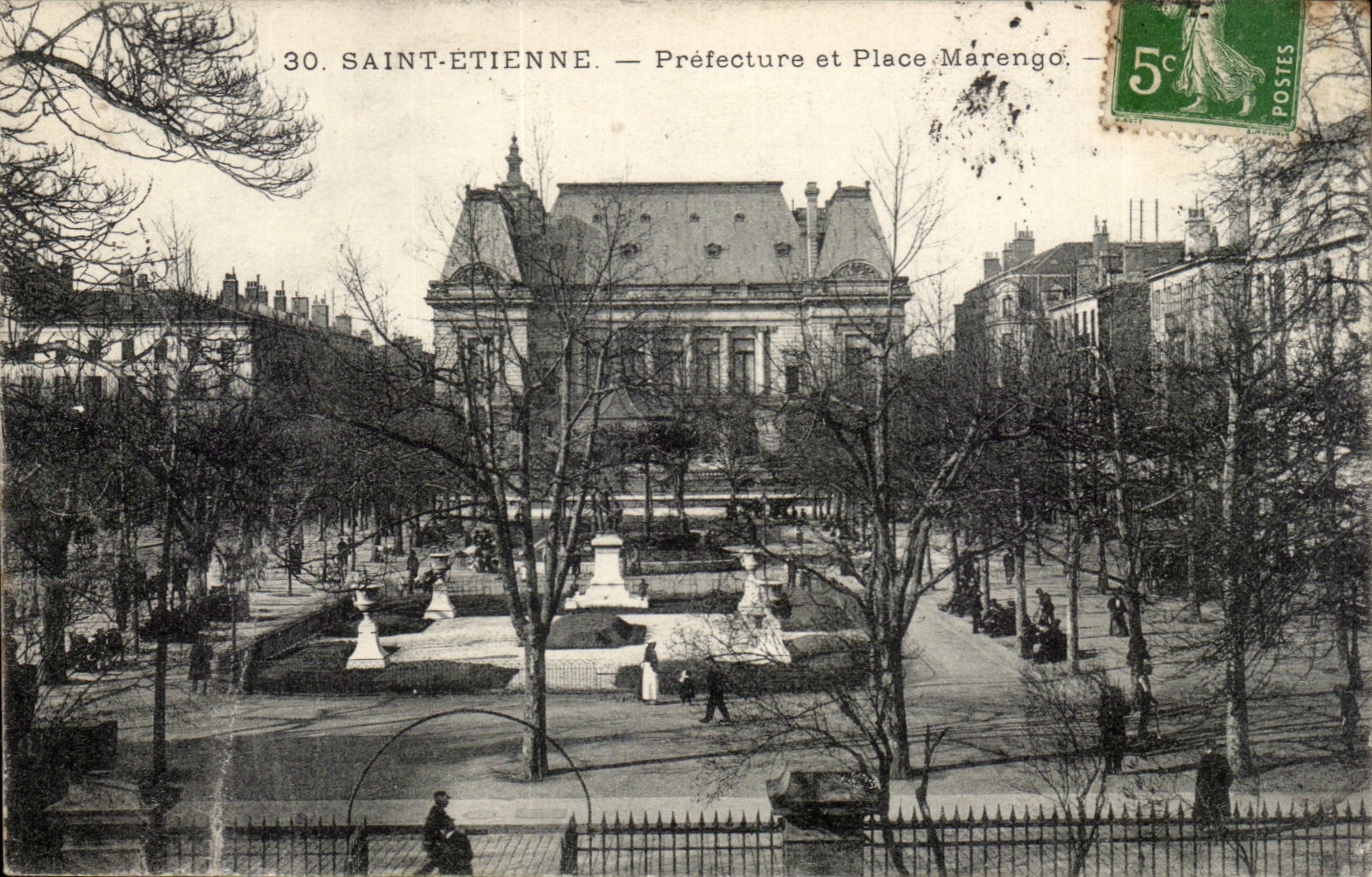 Saint Etienne CPA Prefecture and place Marengo