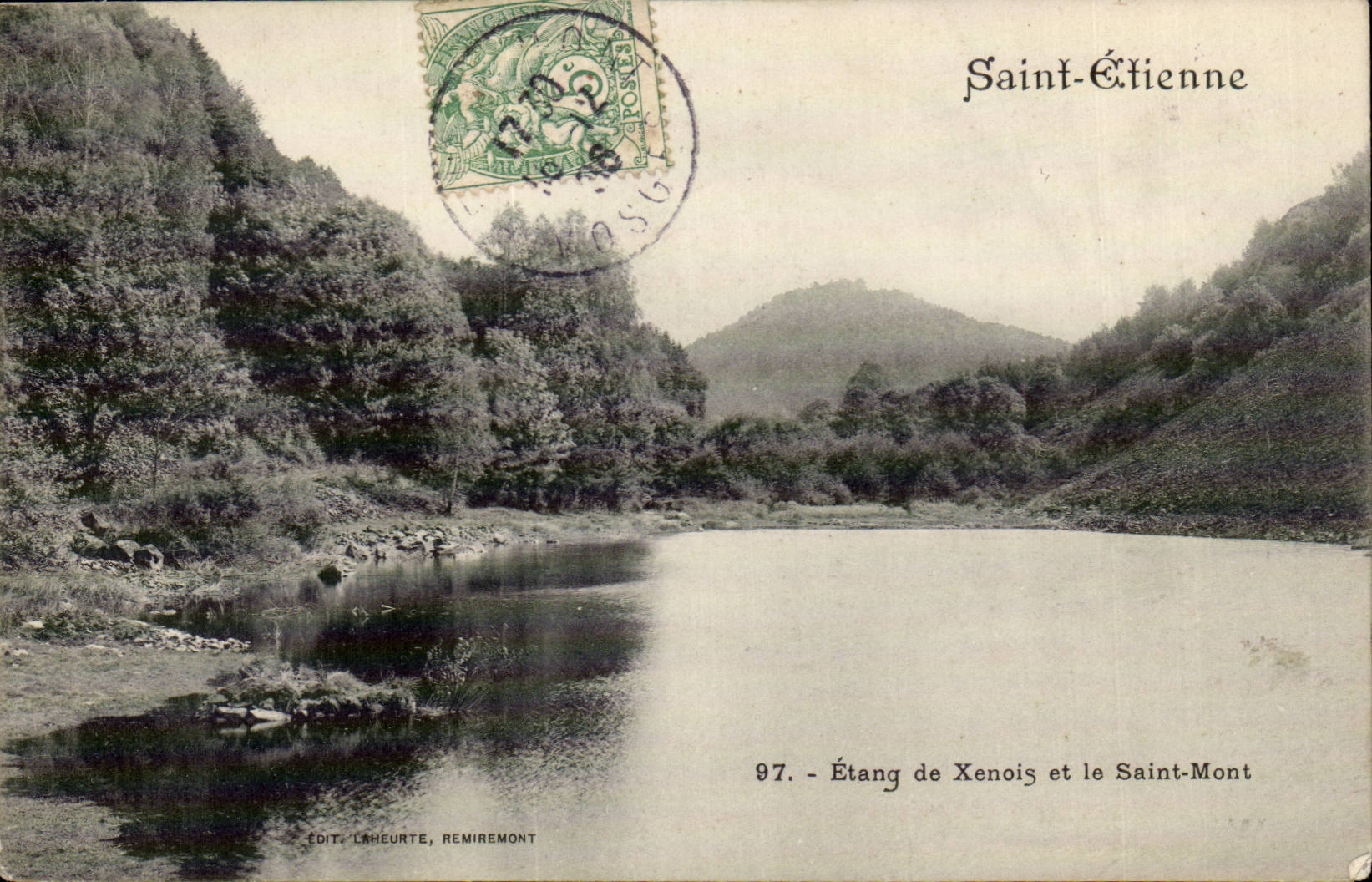 Saint Etienne CPA Pond of Xenois and Saint the Mount