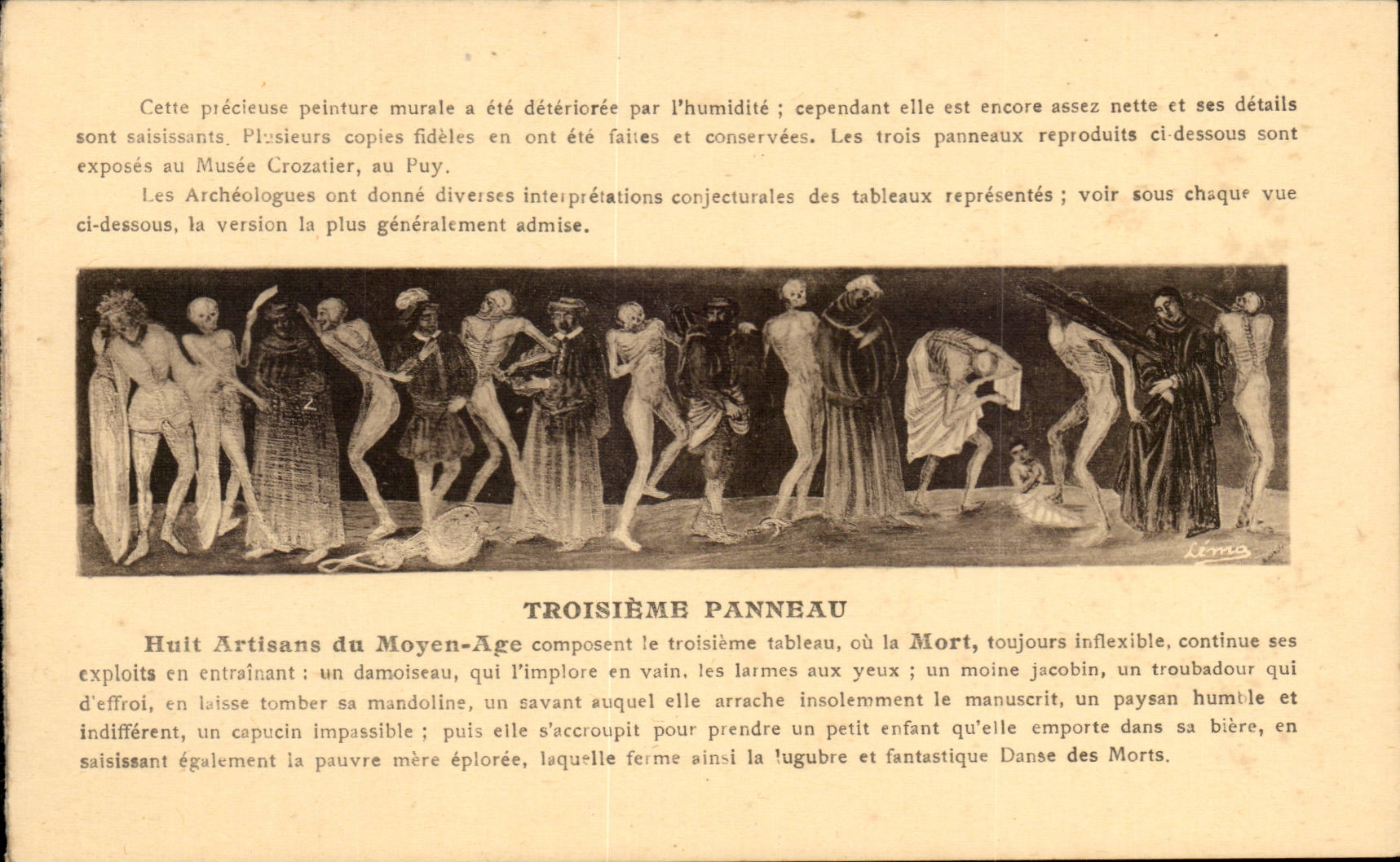 CPA tanzt makaberes der Stuhl Gott TRosieme Verkleidung