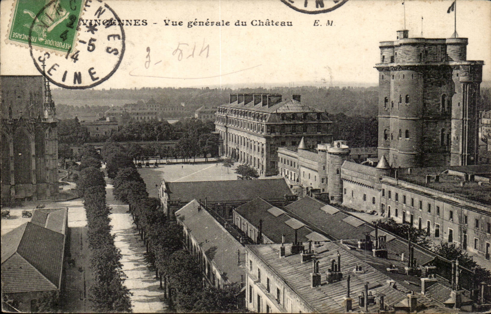 Vincennes CPA View of the castle