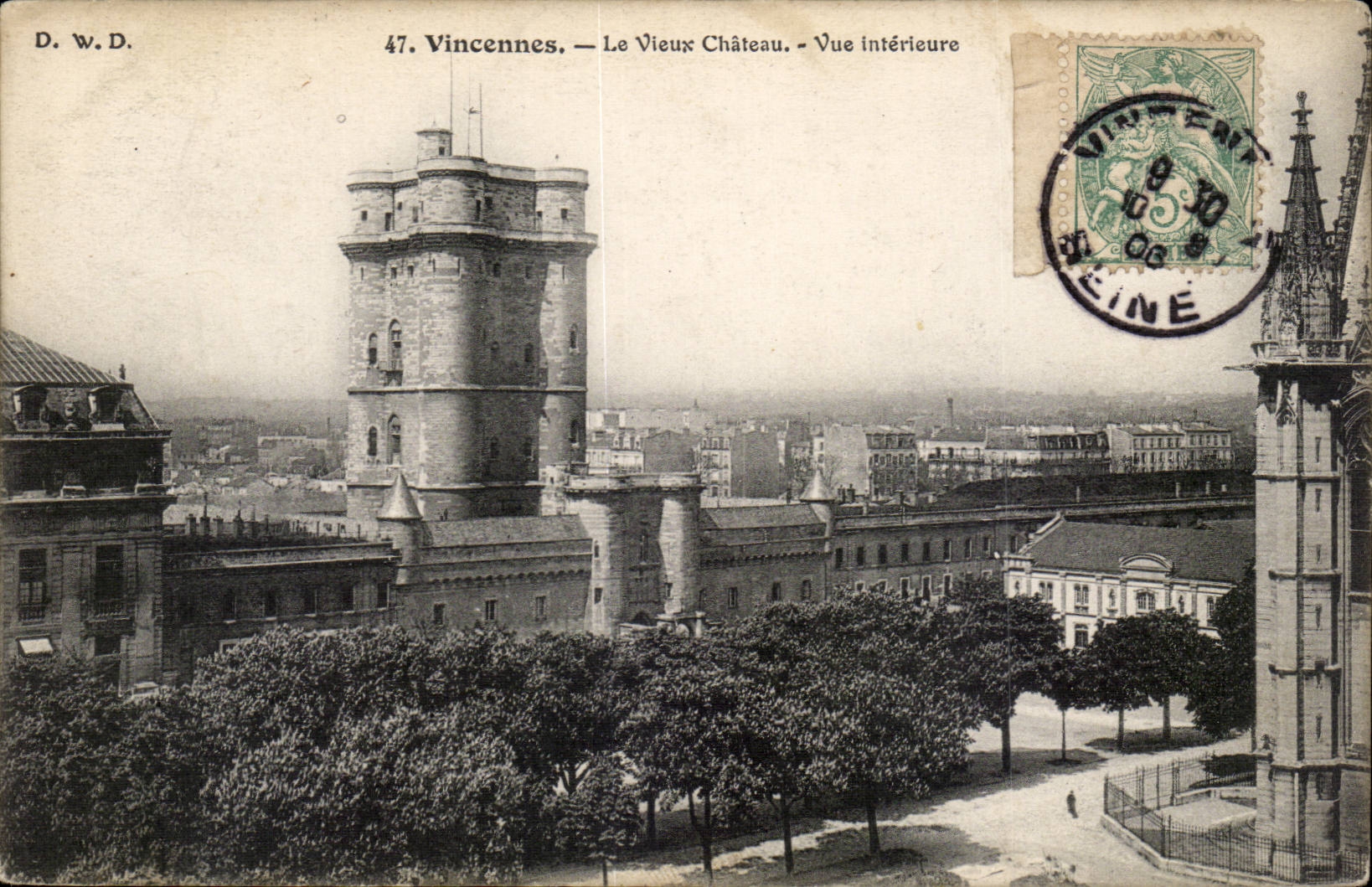 Vincennes CPA the castle Seen interior