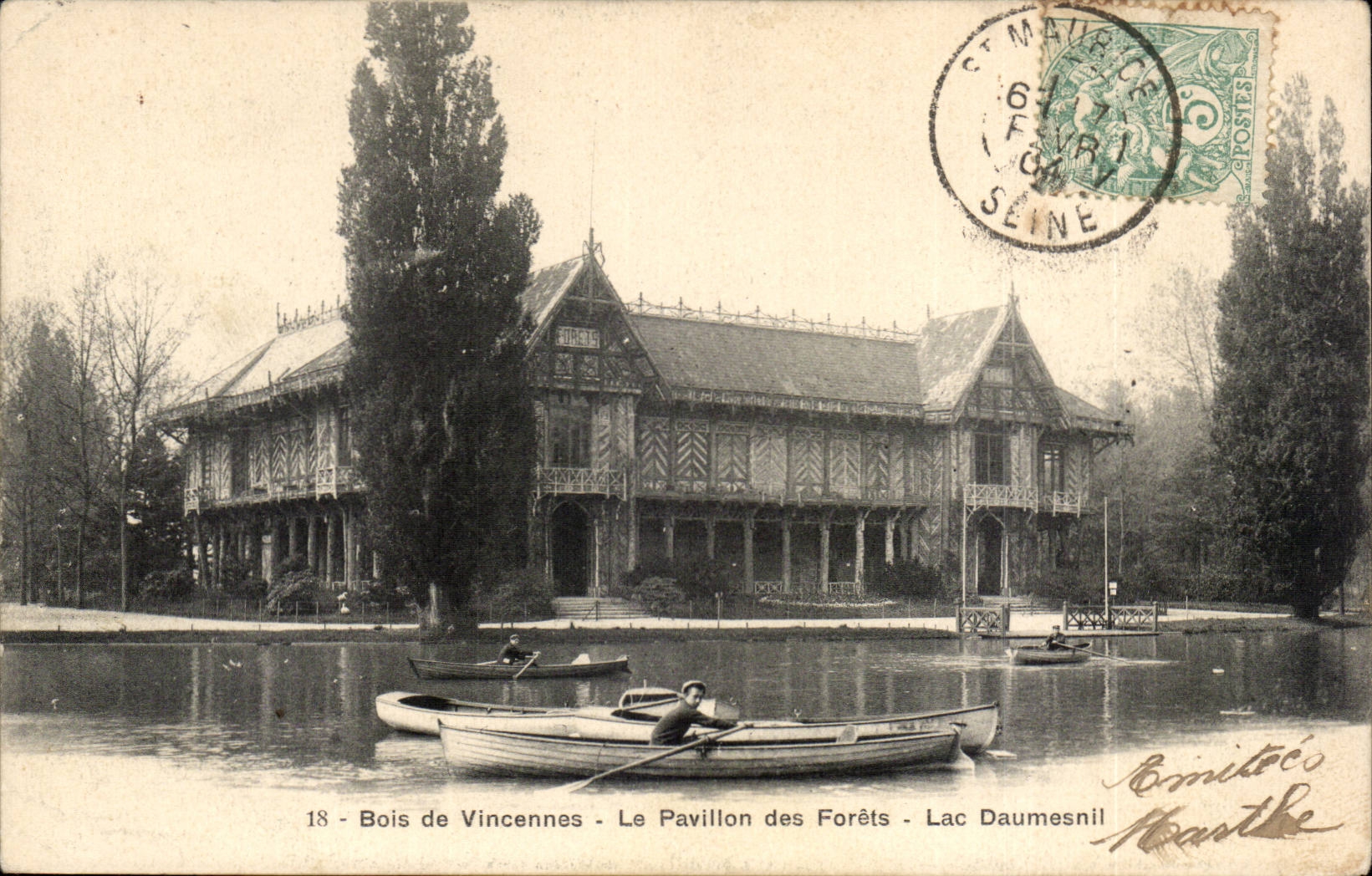 Wood of Vincennes CPA the house of the drills Lake Daumesnil