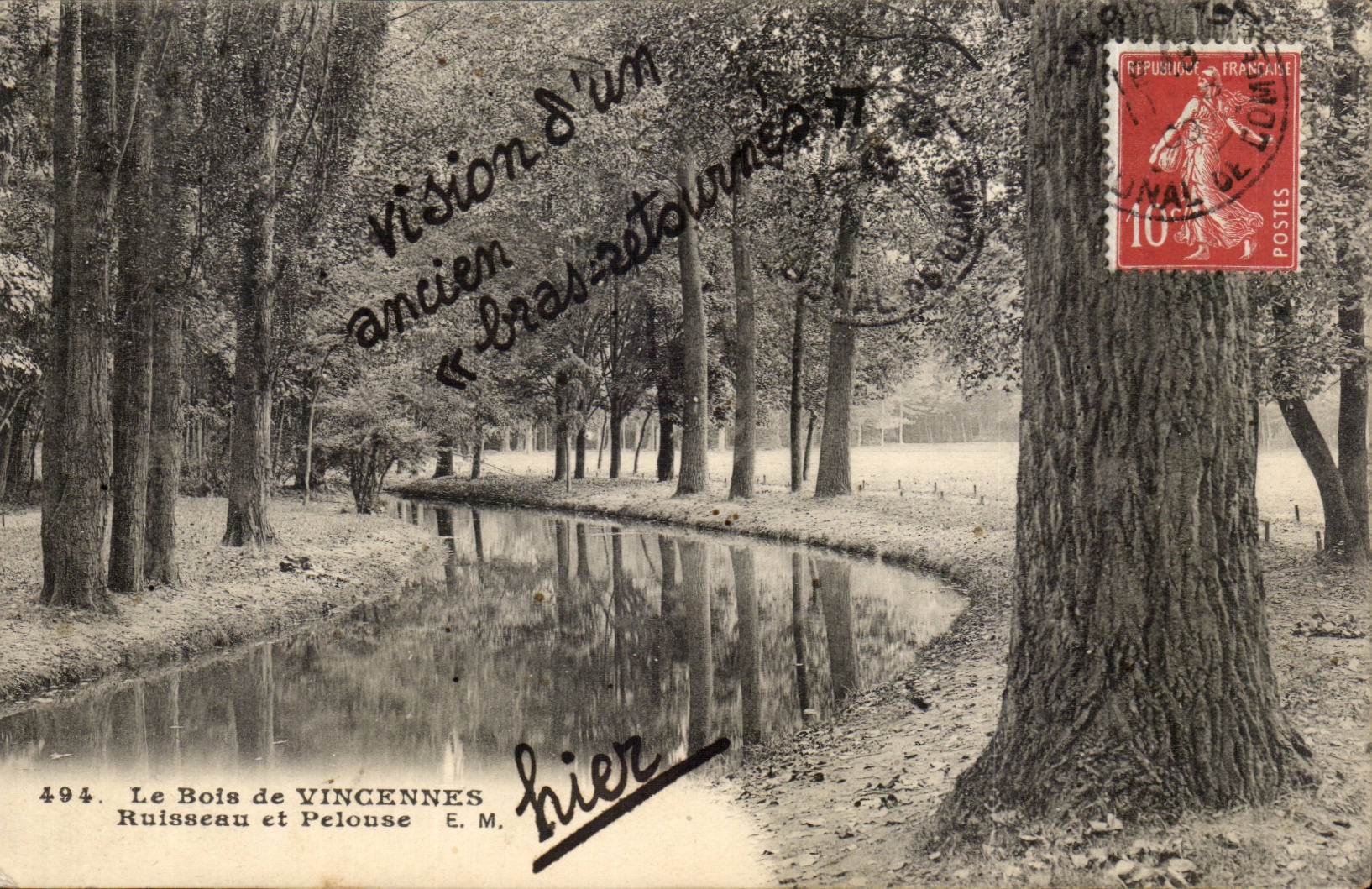 Wood of Vincennes CPA Brook and lawn