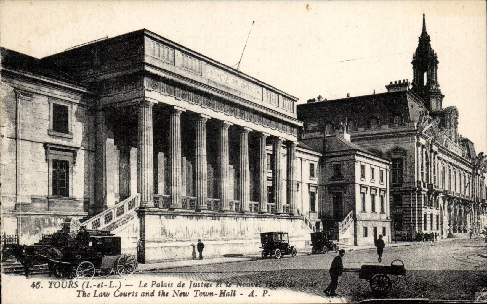 Tours CPA Palais de justice et le nouvel hotel de ville 