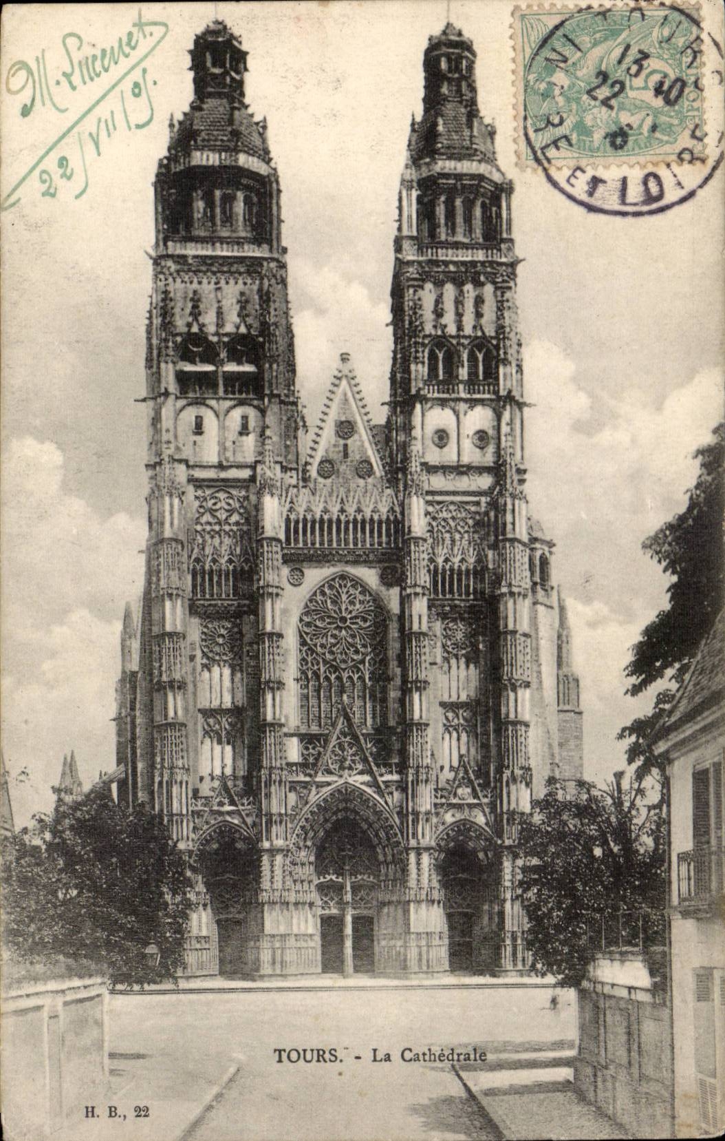 Tours CPA La cathedrale