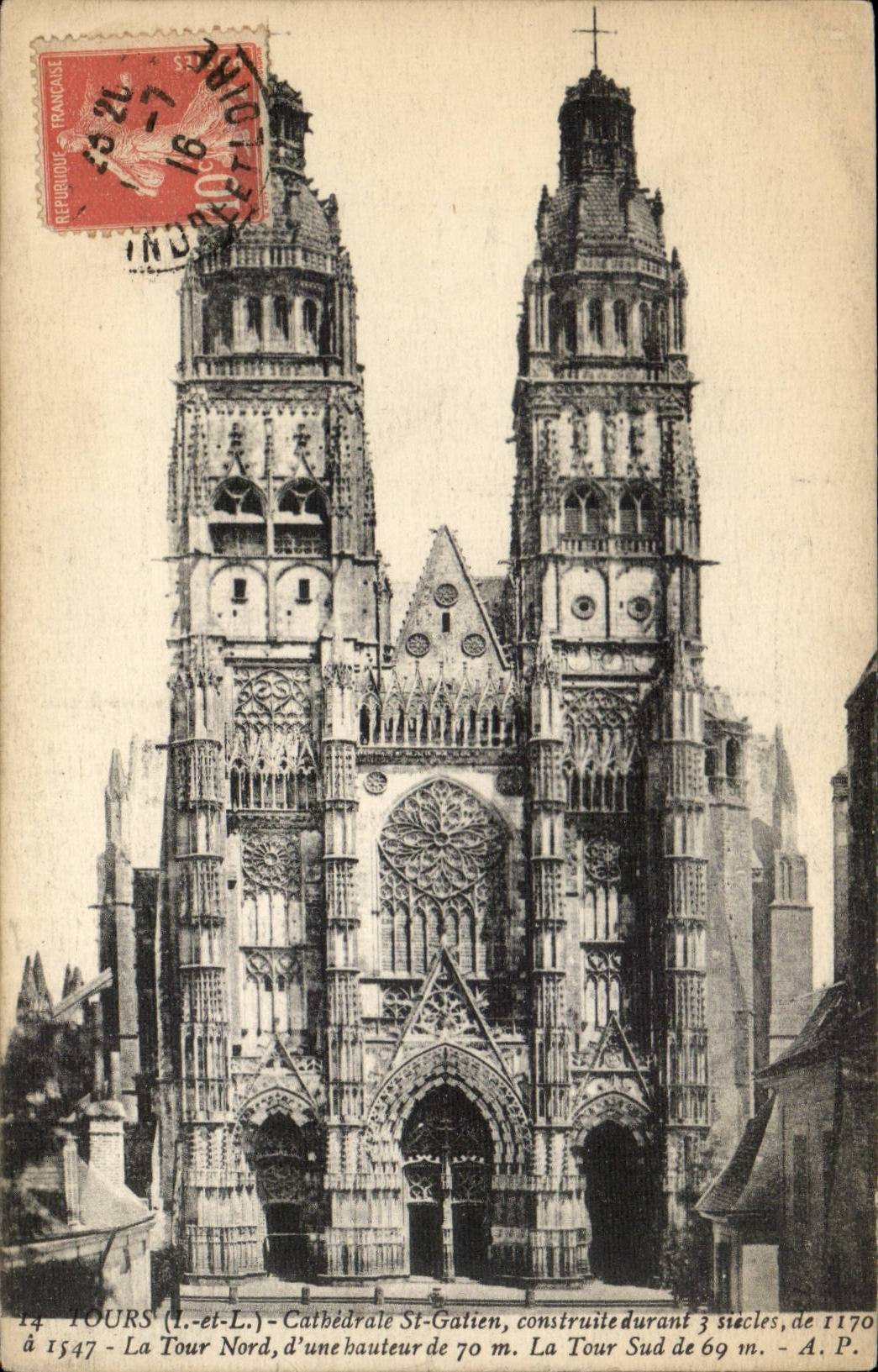 Tours CPA CAthedrale Saint Gatien 