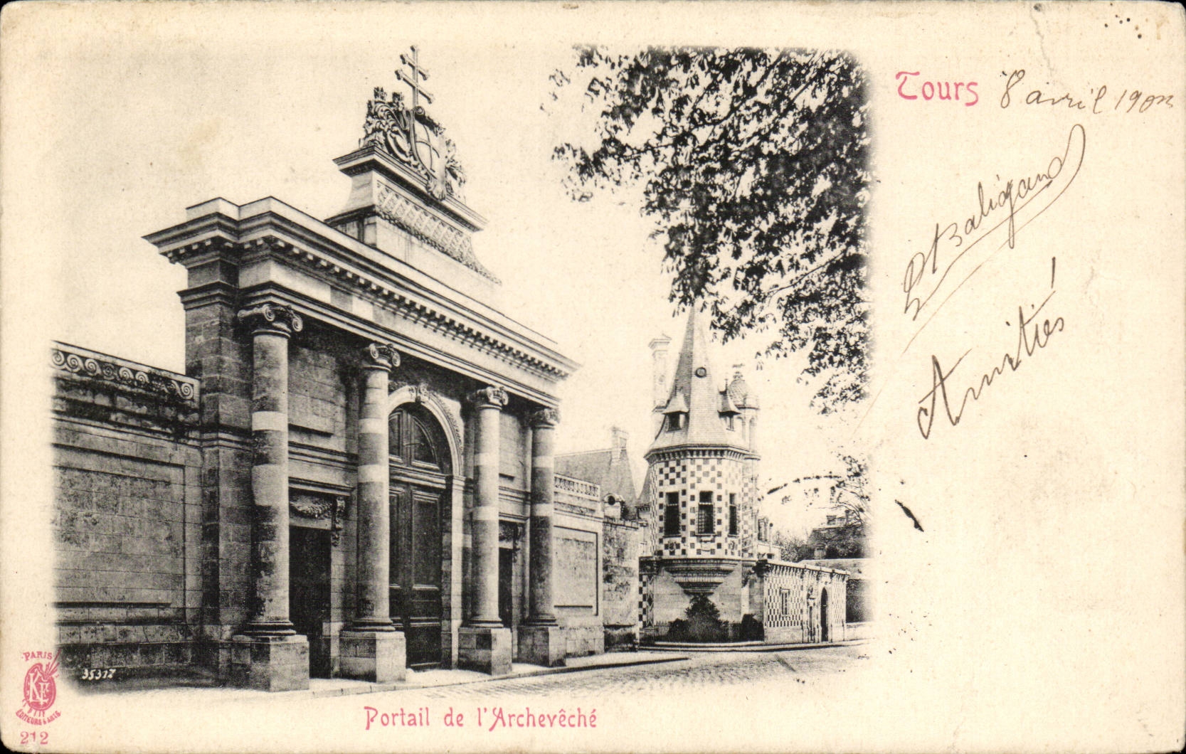 CPA Tours Portail de l'archeveche