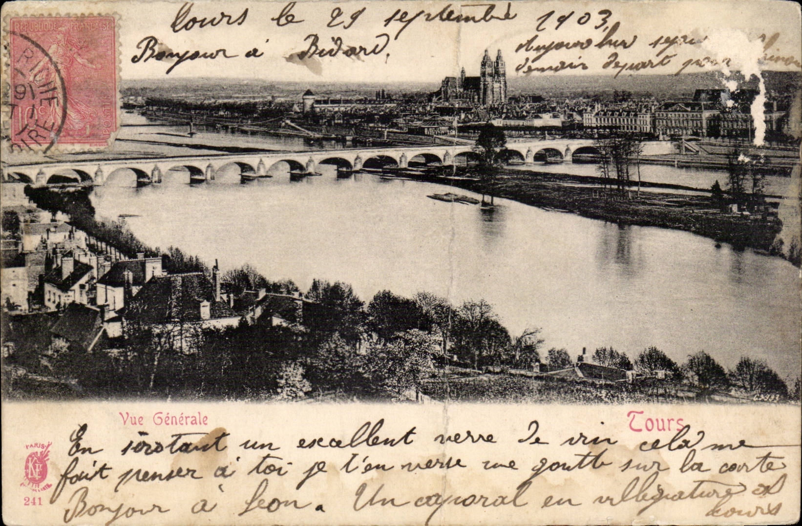 CPA Tours Vue generale