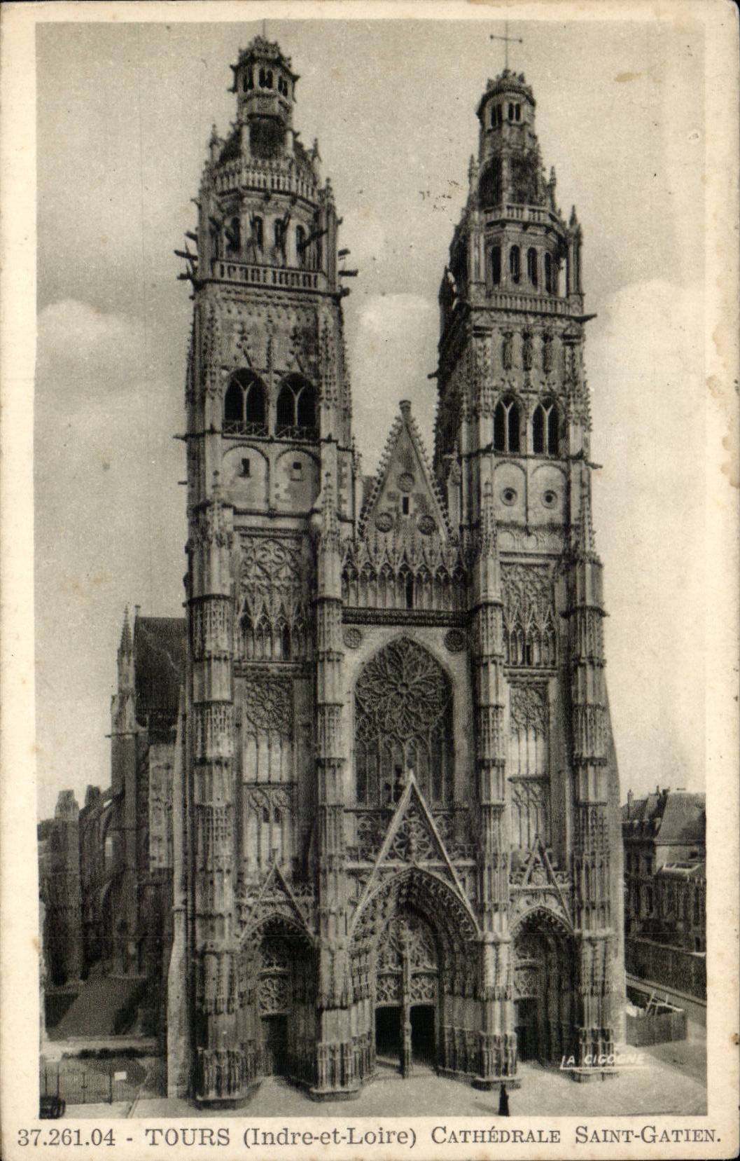 CPA Tours Cathedrale Saint Gatien