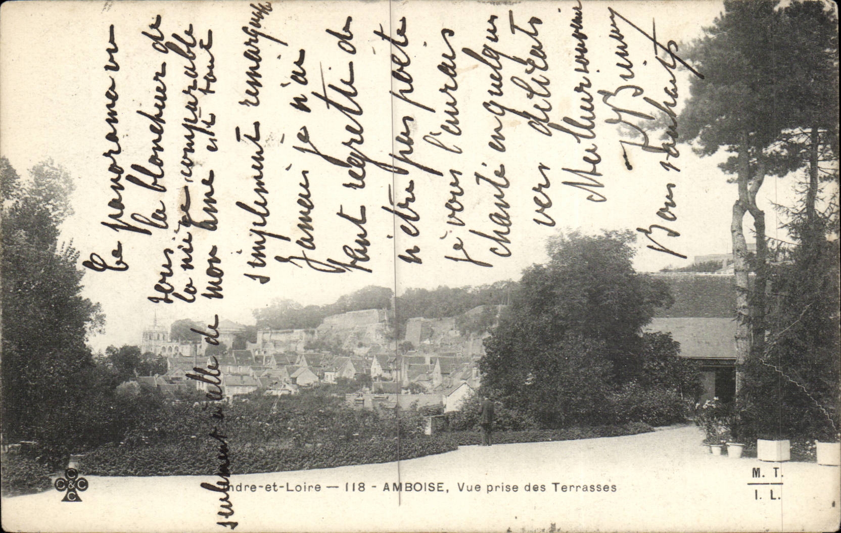 Amboise - Vue prise des Terrasses - CPA