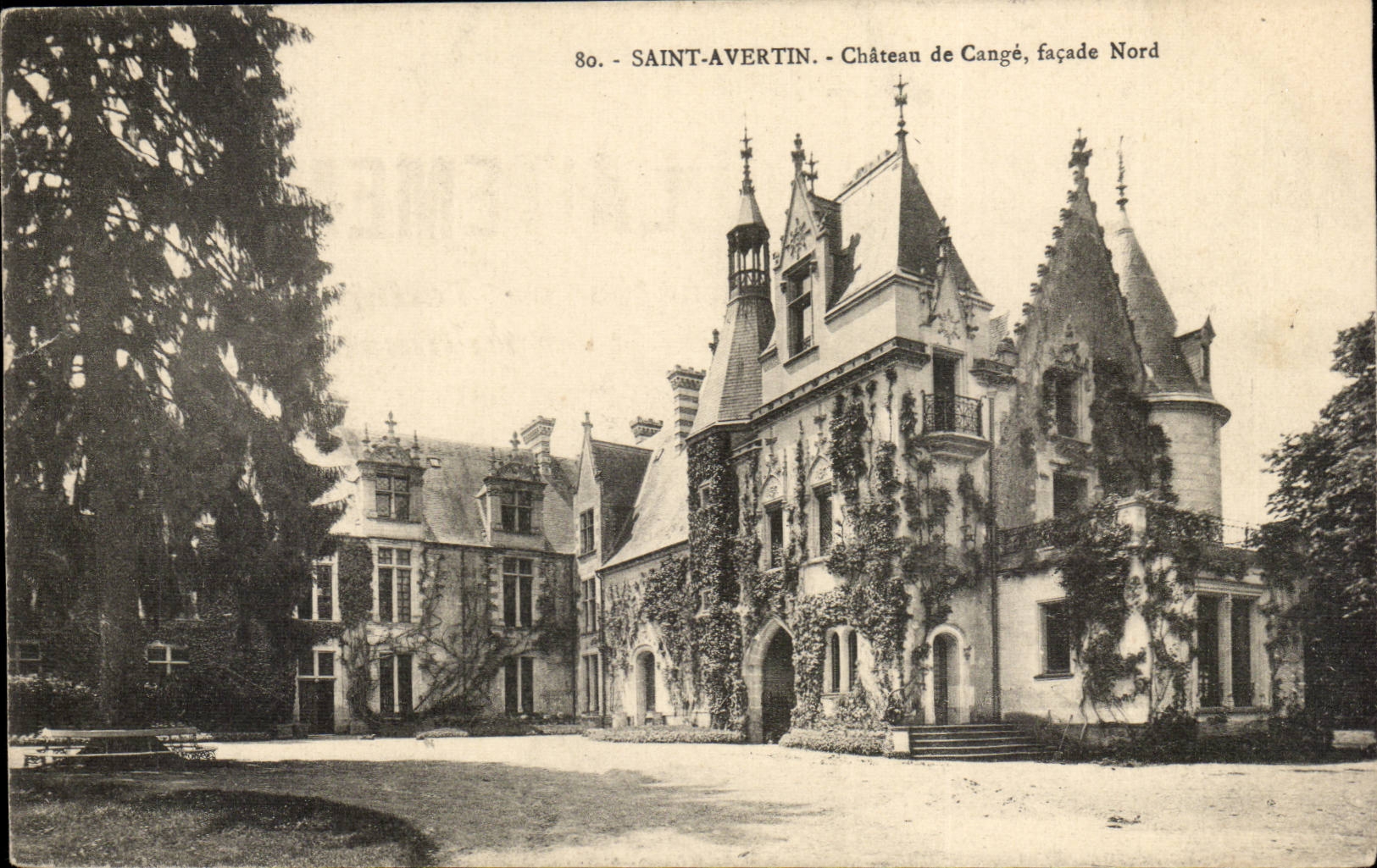 Saint Avertin - Chateau de Cange - facade nord - CPA 