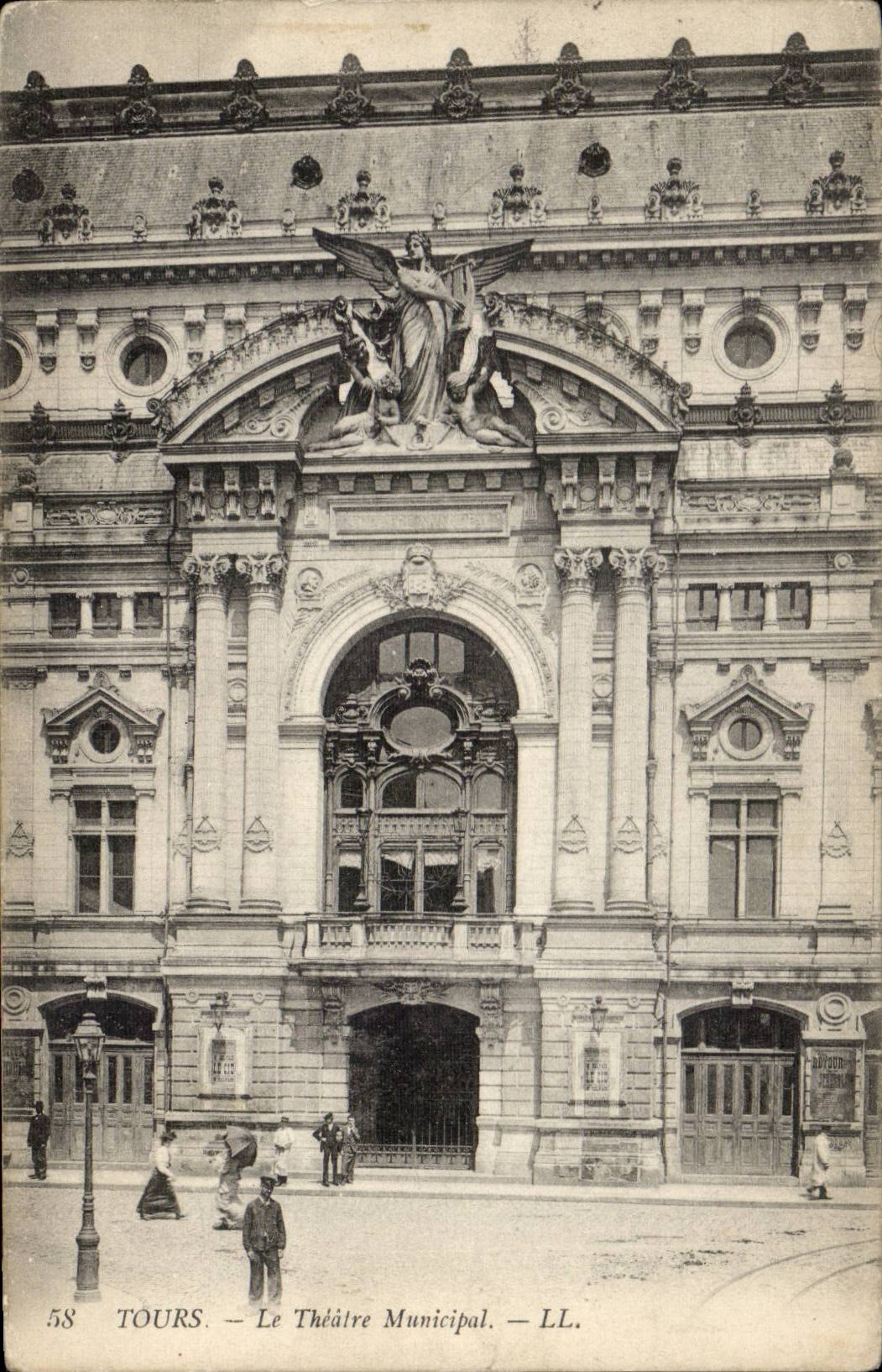 Tours - Le Theatre Municipal CPA 