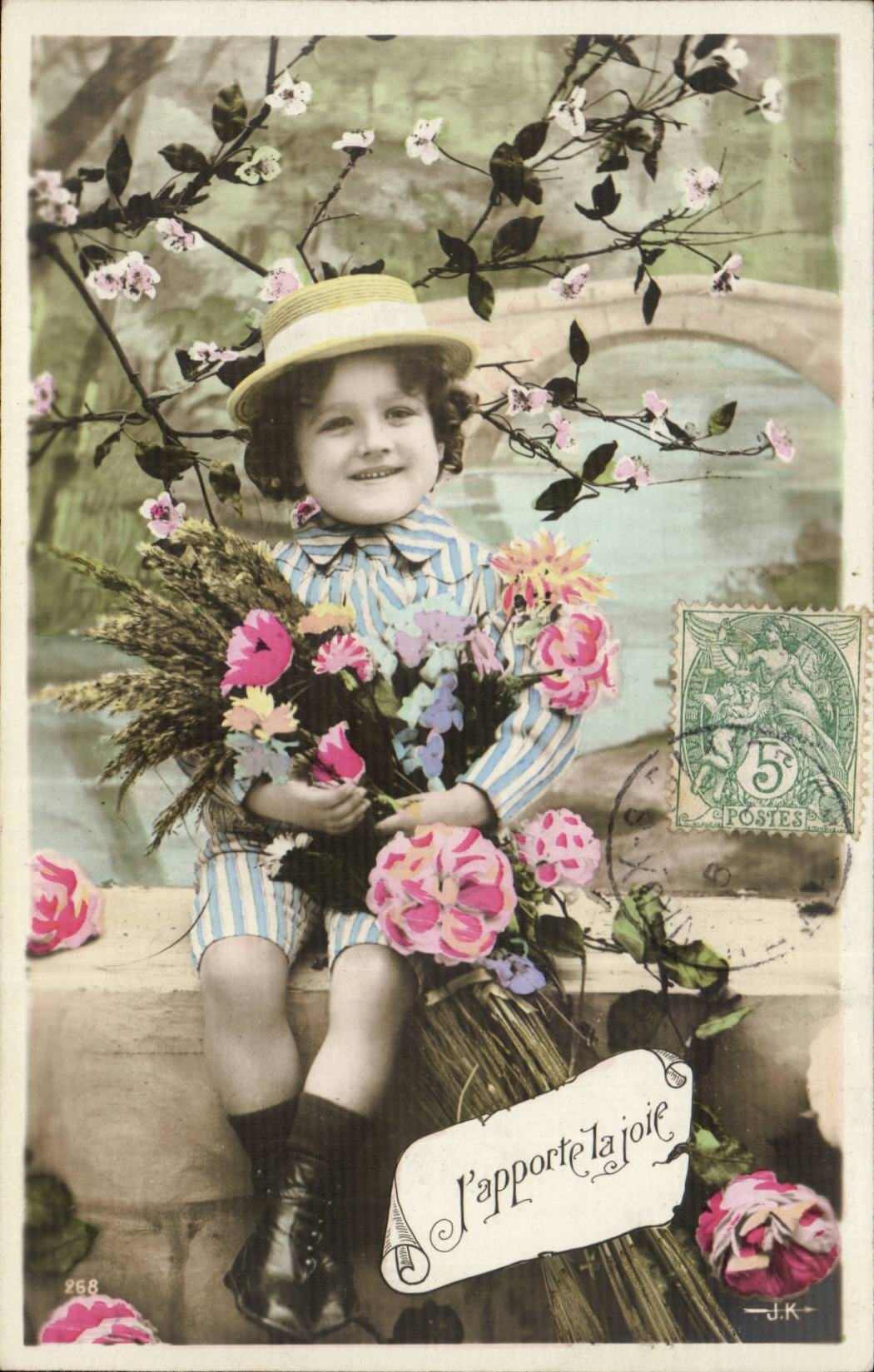 CPA Phantasie-Kind hole ich das hubsche