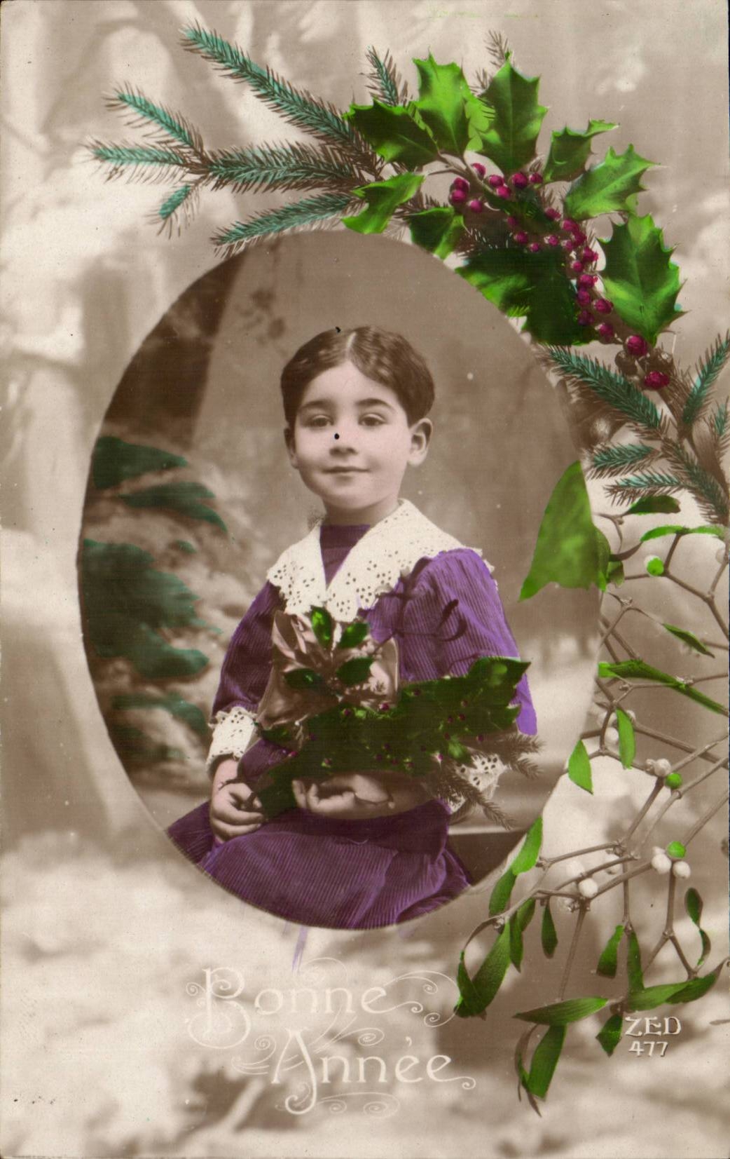 CPA Phantasie-Kind-gluckliches neues Jahr-Junge