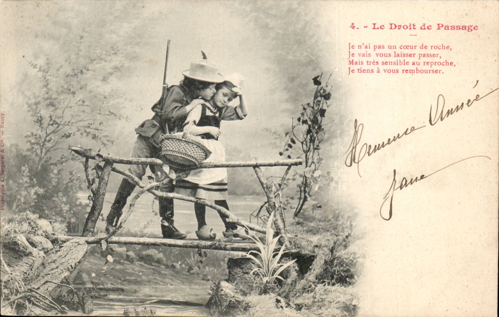 CPA Phantasie-Phantasie-Kindvorfahrt